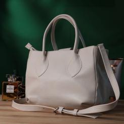 Сумка Shvigel Из натуральной кожи Бежевая Фото 9