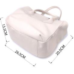 Сумка Shvigel Из натуральной кожи Бежевая Фото 2