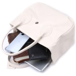 Сумка Shvigel Из натуральной кожи Бежевая Фото 8