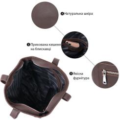 Сумка Shvigel Кожаная Коричневая Фото 3