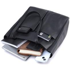 Сумка Shvigel Из натуральной кожи Черная Фото 8