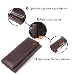 Кошелек Canpellini Из натуральной кожи Коричневый Фото 3