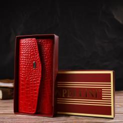 Портмоне Canpellini Из натуральной кожи Красное Фото 8