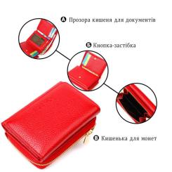 Портмоне Tony Bellucci Из натуральной кожи Красное Фото 3