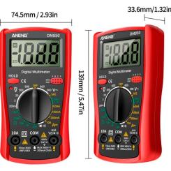 Цифровой мультиметр ANENG DM850, V, A, R, функція hFE Фото 3