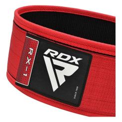 Атлетический пояс RDX RX1 Weight Lifting Belt Red XL Фото 3