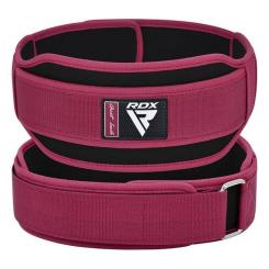 Атлетический пояс RDX RX5 Double Belt неопреновий Pink XS Фото