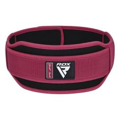 Атлетический пояс RDX RX5 Double Belt неопреновий Pink XS Фото 3