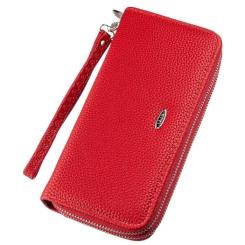 Кошелек Kivi Из зернистой экокожи Красный Фото