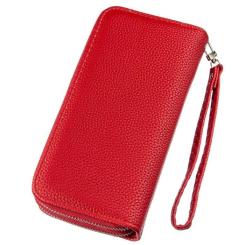 Кошелек Kivi Из зернистой экокожи Красный Фото 1