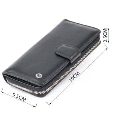 Кошелек ST Leather Из кожи унисекс Черный Фото 2