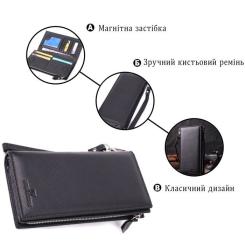 Кошелек ST Leather Унісекс з натуральної шкіри Чорний Фото 3