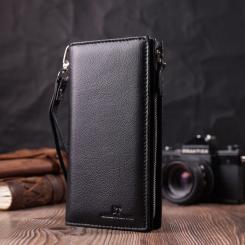 Кошелек ST Leather Унісекс з натуральної шкіри Чорний Фото 7