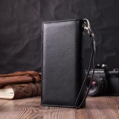 Кошелек ST Leather Унісекс з натуральної шкіри Чорний Фото 8