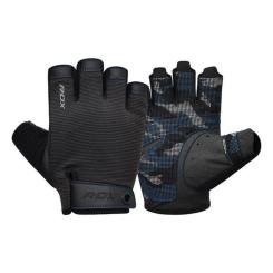 Перчатки для фитнеса RDX T2 Half Blue M Фото