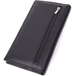 Кошелек ST Leather Из натуральной кожи Черный Фото 1