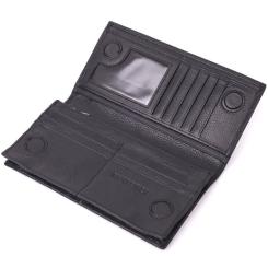 Кошелек ST Leather Из натуральной кожи Черный Фото 4