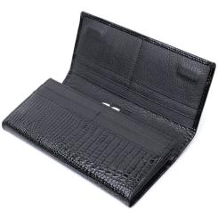 Кошелек ST Leather Из натуральной лакированной кожи Черный Фото 5