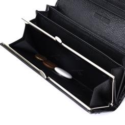 Кошелек ST Leather Из натуральной лакированной кожи Черный Фото 8