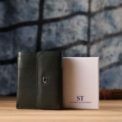 Кошелек ST Leather Из натуральной кожи Зеленый Фото 10