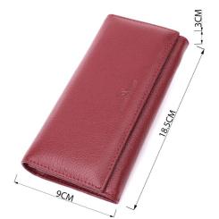 Кошелек ST Leather Из натуральной кожи Бордовый Фото 2