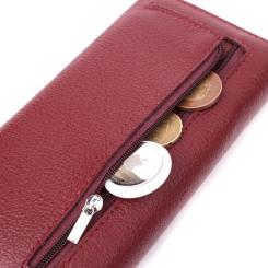 Кошелек ST Leather Из натуральной кожи Бордовый Фото 6