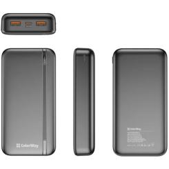 Батарея универсальная ColorWay 20 000 mAh Portable Charger (USB/QC3.0 + USB-C/PD/ Фото 4