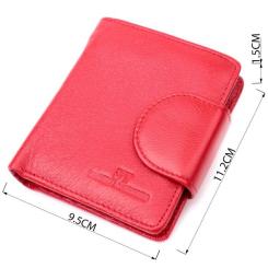Кошелек ST Leather Из натуральной кожи Красный Фото 3
