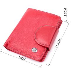 Кошелек ST Leather Кожаный Красный Фото 3