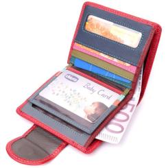 Кошелек ST Leather Кожаный Красный Фото 5