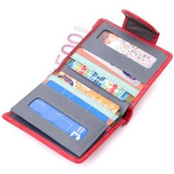 Кошелек ST Leather Кожаный Красный Фото 6