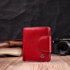 Кошелек ST Leather Кожаный Красный Фото 8