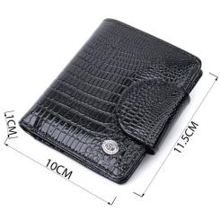 Кошелек ST Leather Из натуральной кожи Черный Фото 2