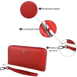 Кошелек ST Leather Красный Фото 3