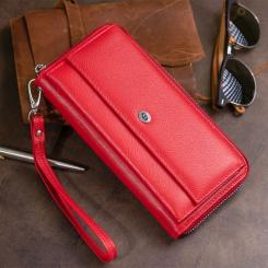 Кошелек ST Leather Красный Фото 10