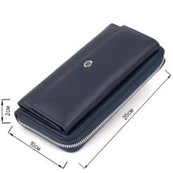 Кошелек ST Leather Темно-синий Фото 2