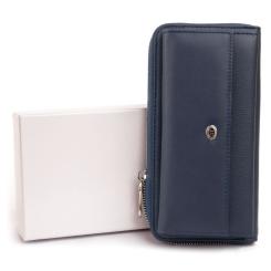 Кошелек ST Leather Темно-синий Фото 7