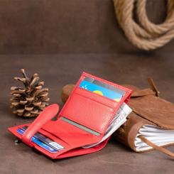 Кошелек ST Leather Червоний Фото 7
