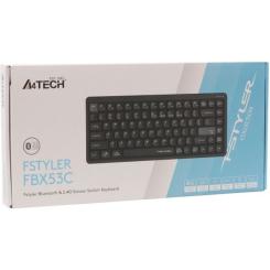 Клавиатура A4Tech FBX53C Wireless/Bluetooth UA Black Фото 11