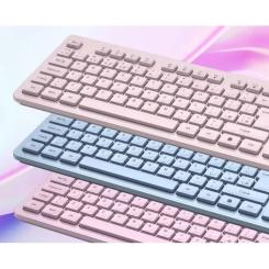 Клавиатура Canyon HKB-W01 Silent Wireless UA Pink Фото 5