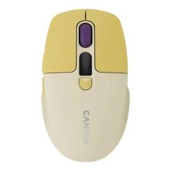Мышка Canyon MW-26 LCD Silent Wireless/Bluetooth Yellow Фото
