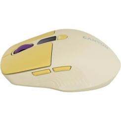 Мышка Canyon MW-26 LCD Silent Wireless/Bluetooth Yellow Фото 2