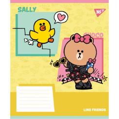 Тетрадь Yes Line Friends Funnyl А5 24 аркушів клітинка Фото 1