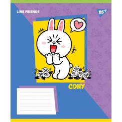 Тетрадь Yes Line Friends Funnyl А5 24 аркушів клітинка Фото 3