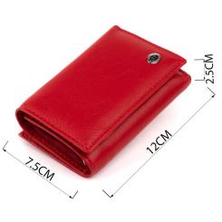 Портмоне ST Leather Из кожи Красное Фото 2