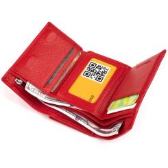 Портмоне ST Leather Из кожи Красное Фото 4