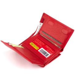 Портмоне ST Leather Из кожи Красное Фото 5