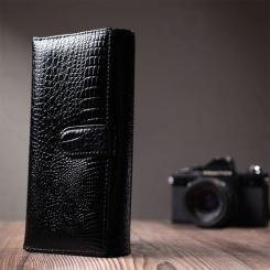 Кошелек ST Leather Кожаный Черный Фото 9