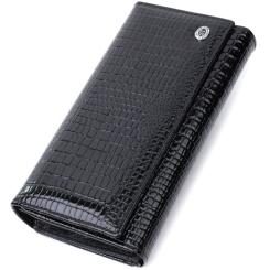 Кошелек ST Leather Кожаный Черный Фото
