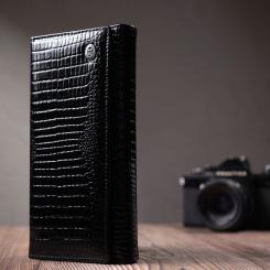 Кошелек ST Leather Кожаный Черный Фото 8
